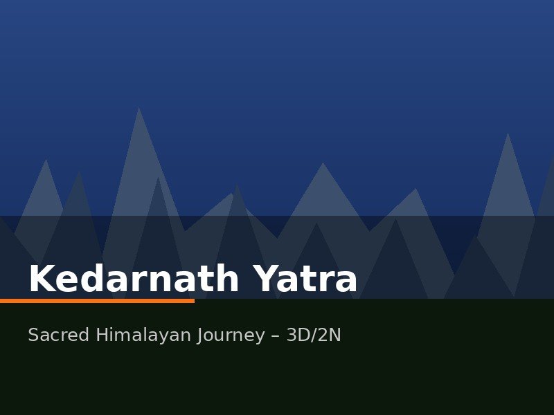 Kedarnath temple tour package from Haridwar